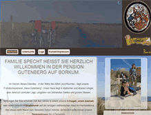 Tablet Screenshot of pension-gutenberg.de